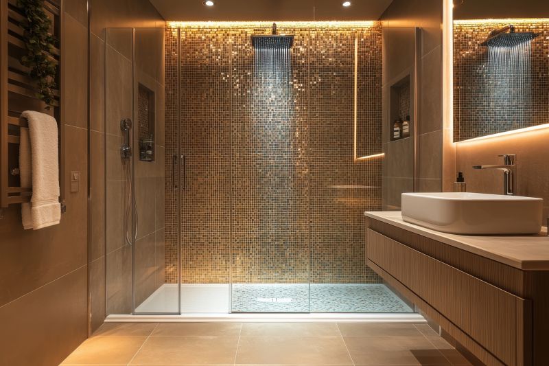 Walk-In Shower with Tiles
