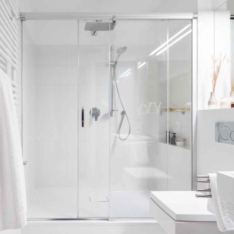 Rainfall Showerheads in Contemporary Bathrooms